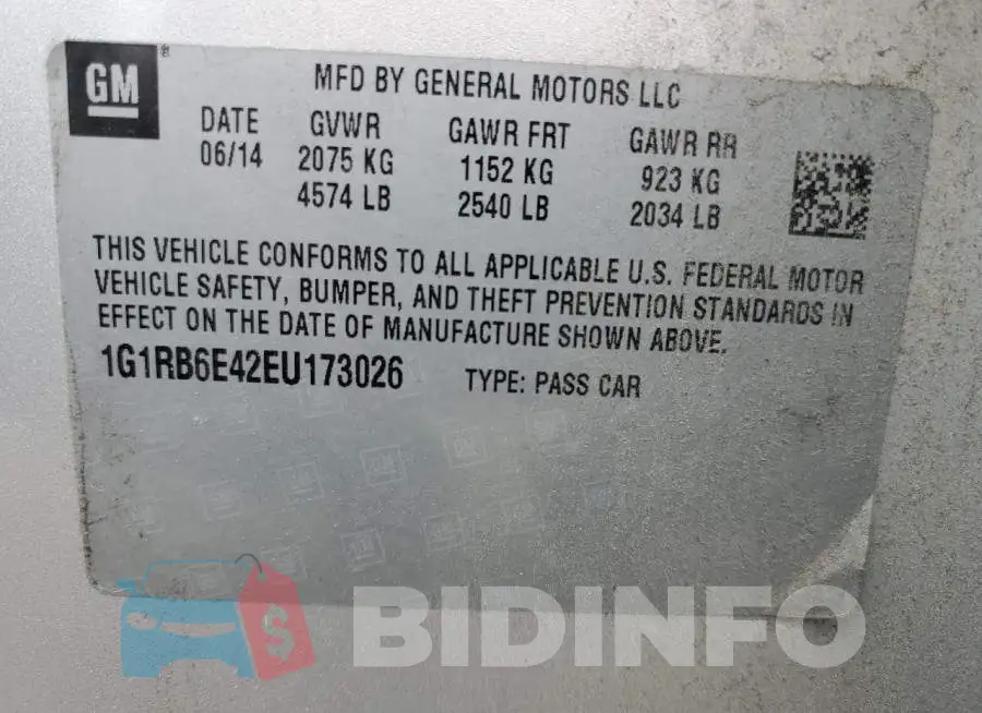 1G1RB6E42EU173026 Photo# 12