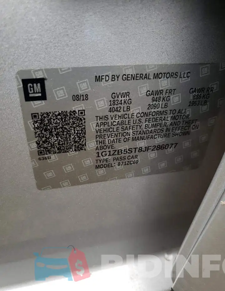 1G1ZB5ST8JF286077 Photo# 12