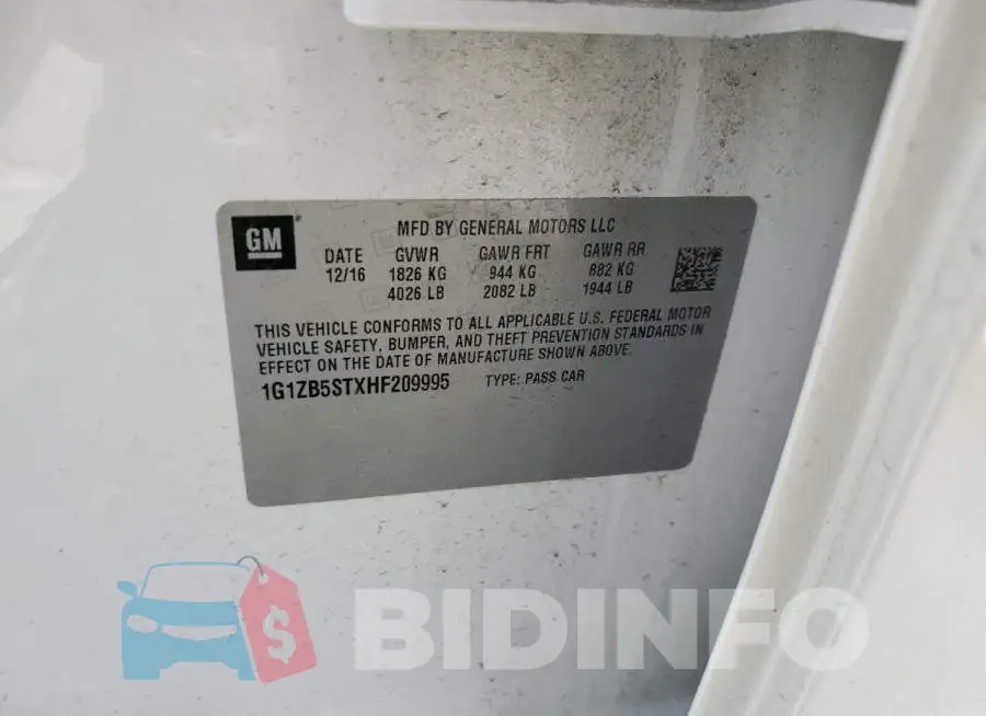 1G1ZB5STXHF209995 Photo# 12