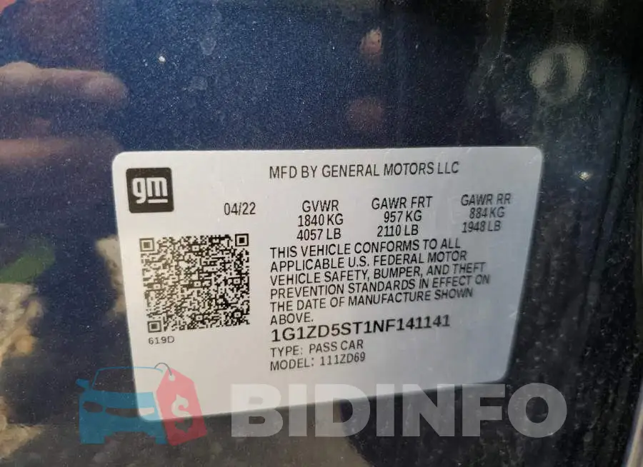 1G1ZD5ST1NF141141 Photo# 12