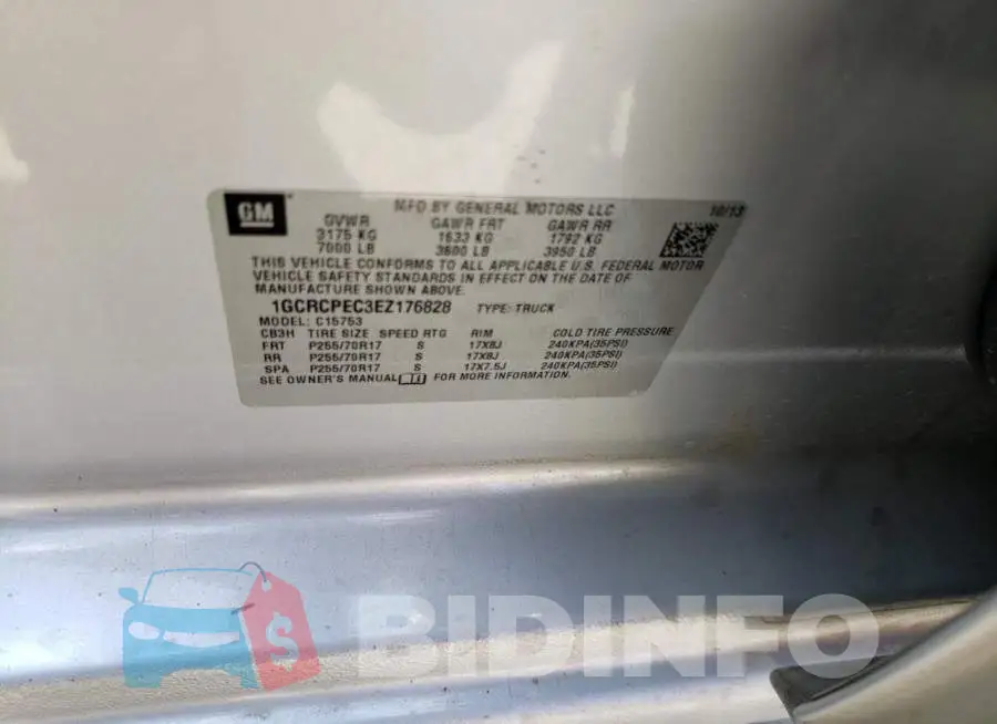 1GCRCPEC3EZ176828 Photo# 12