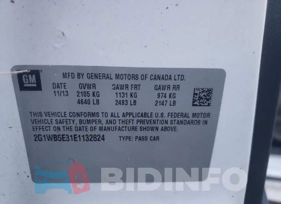 2G1WB5E31E1132824 Photo# 10