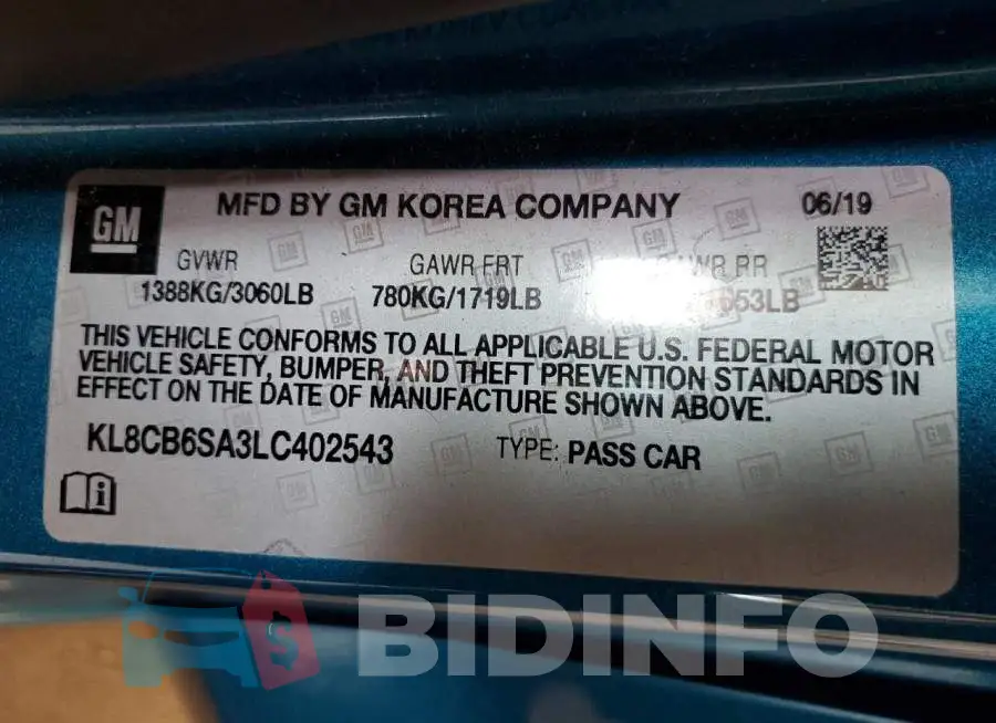 KL8CB6SA3LC402543 Photo# 12