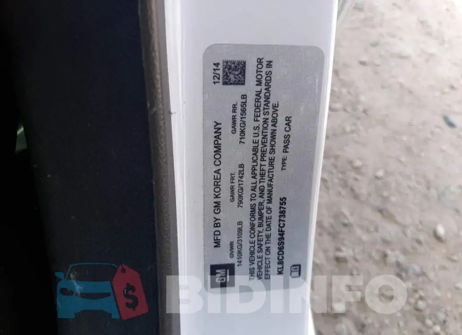 KL8CD6S94FC738755 Photo# 12