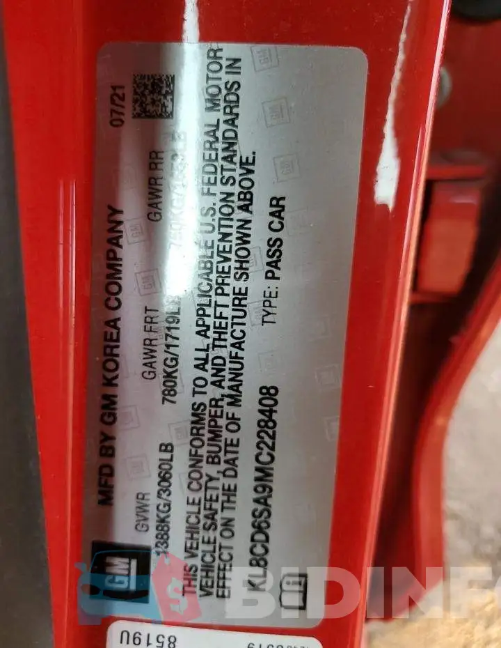 KL8CD6SA9MC228408 Photo# 12