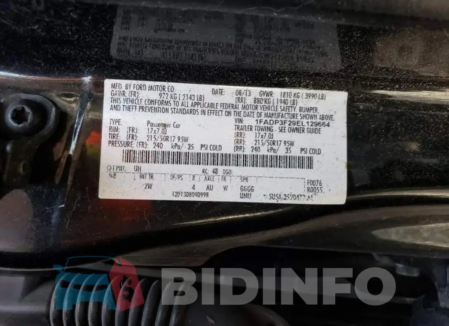 1FADP3F29EL129664 Photo# 13