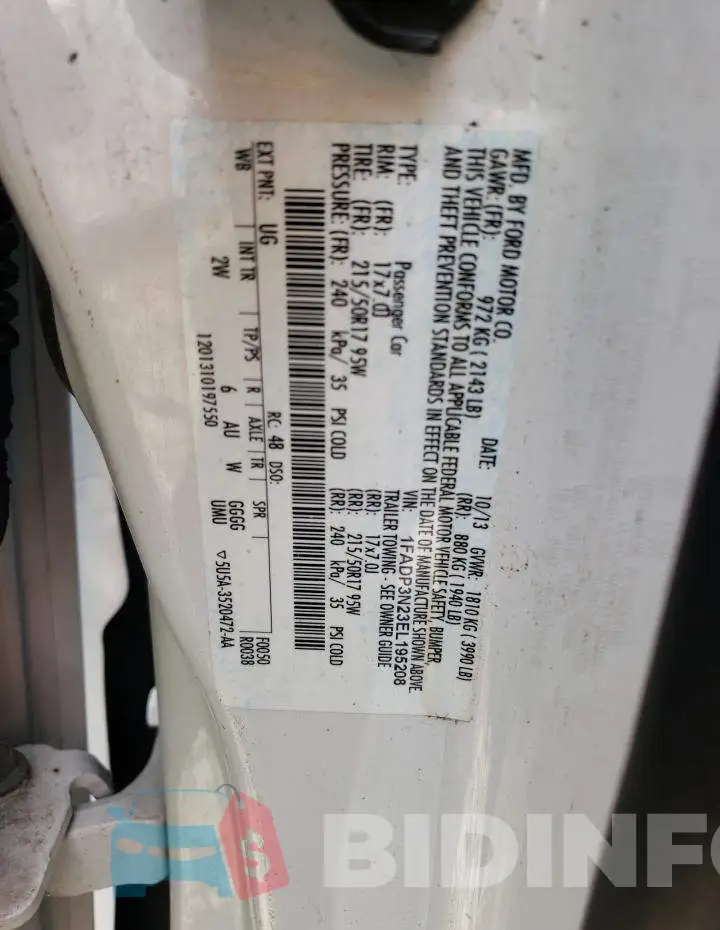1FADP3N23EL195208 Photo# 12