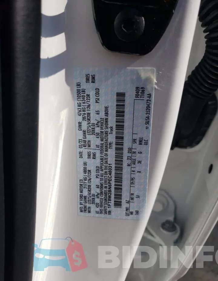 1FT8W2BN6PEC48031 Photo# 13