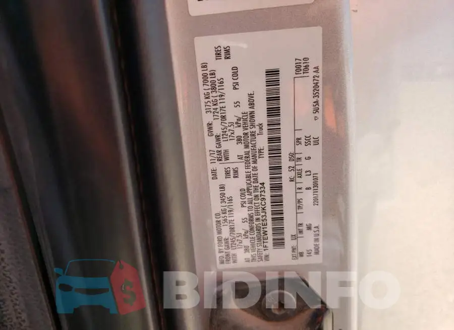 1FTEW1E53JKC97334 Photo# 12