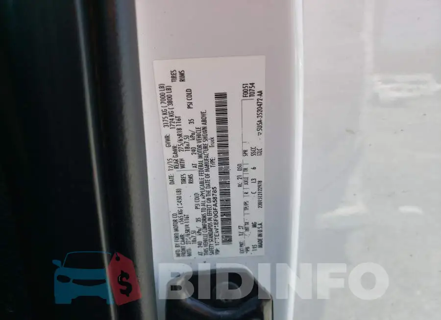 1FTEW1EF0GFA58785 Photo# 12