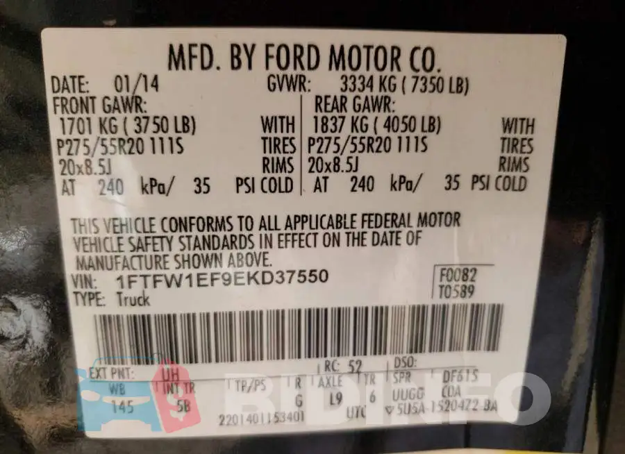 1FTFW1EF9EKD37550 Photo# 12