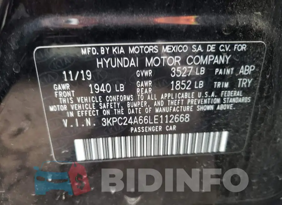 3KPC24A66LE112668 Photo# 12
