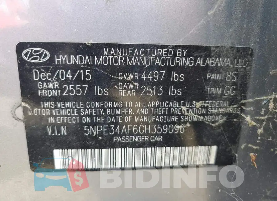 5NPE34AF6GH359096 Photo# 12