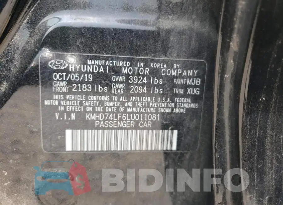 KMHD74LF6LU011081 Photo# 13