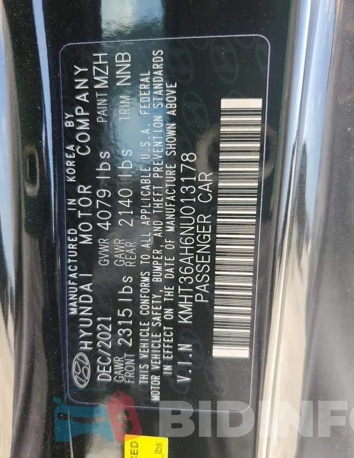 KMHT36AH6NU013178 Photo# 13