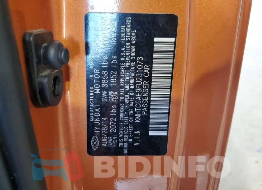 KMHTC6AE9FU231073 Photo# 12