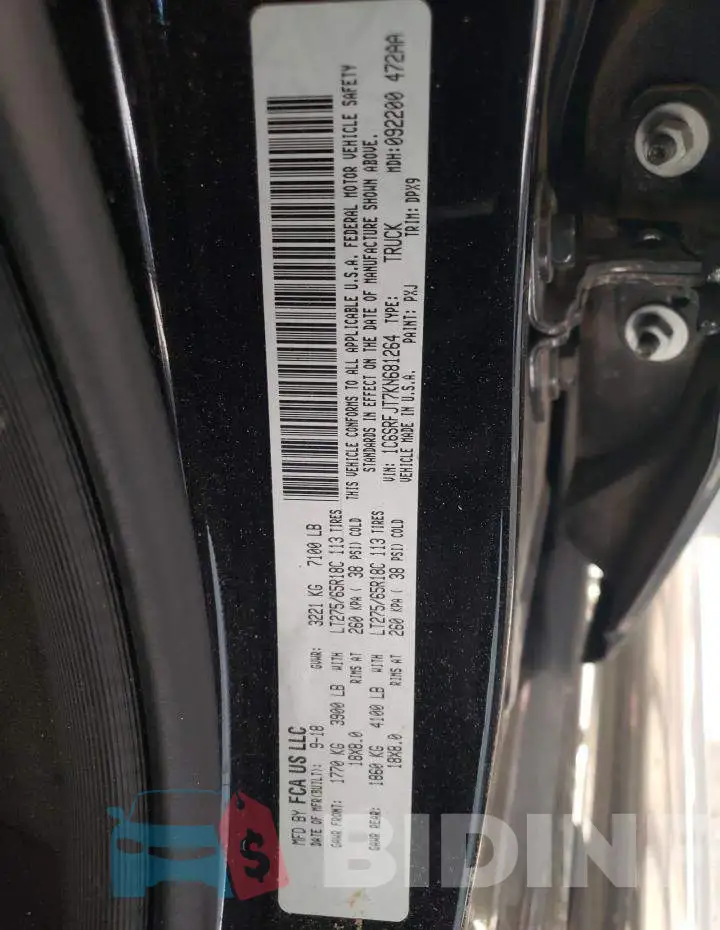 1C6SRFJT7KN681264 Photo# 12