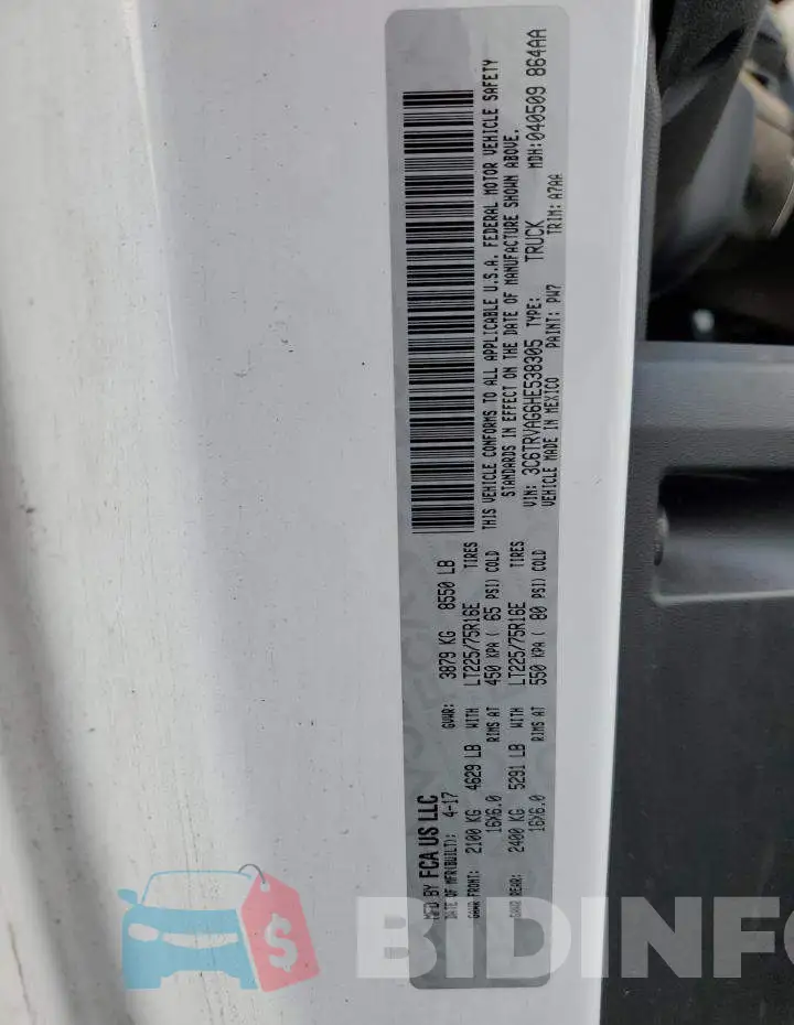 3C6TRVAG6HE538305 Photo# 12