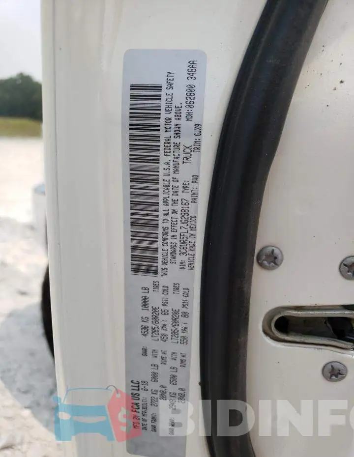3C6UR5FL7JG298167 Photo# 13