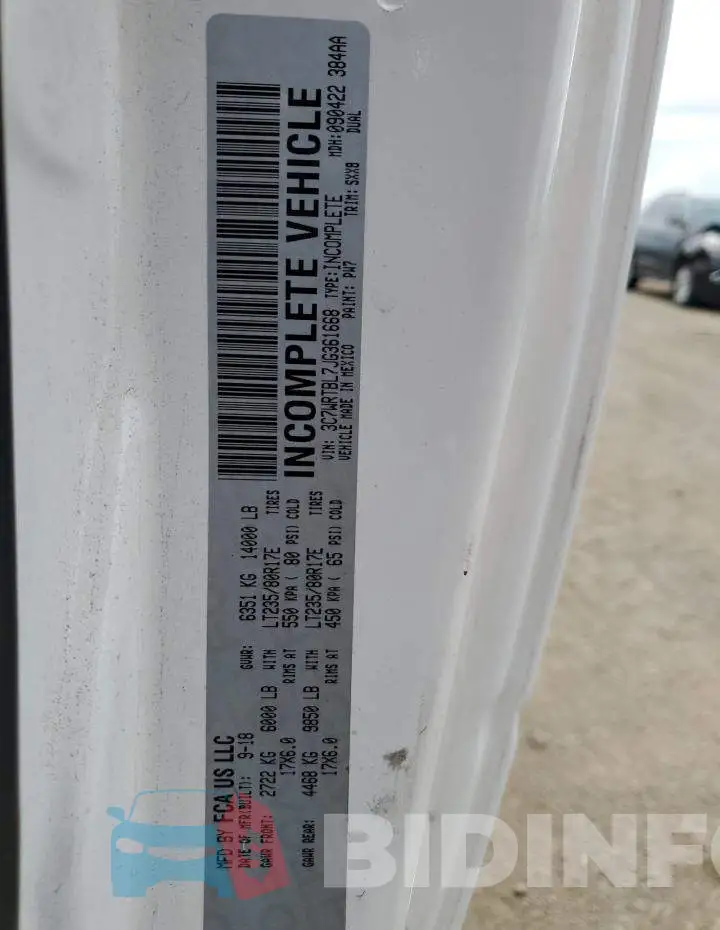 3C7WRTBL7JG361668 Photo# 12