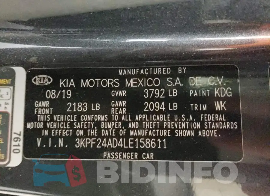 3KPF24AD4LE158611 Photo# 12