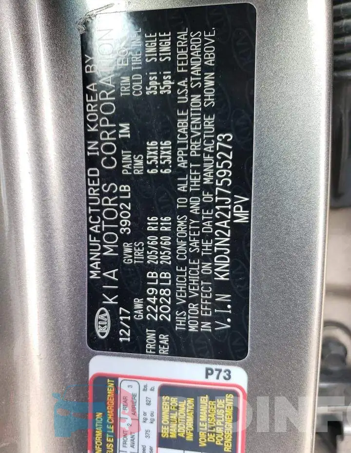 KNDJN2A21J7595273 Photo# 12