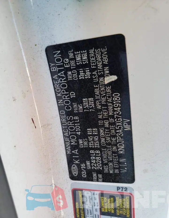 KNDJP3A5XG7349180 Photo# 14