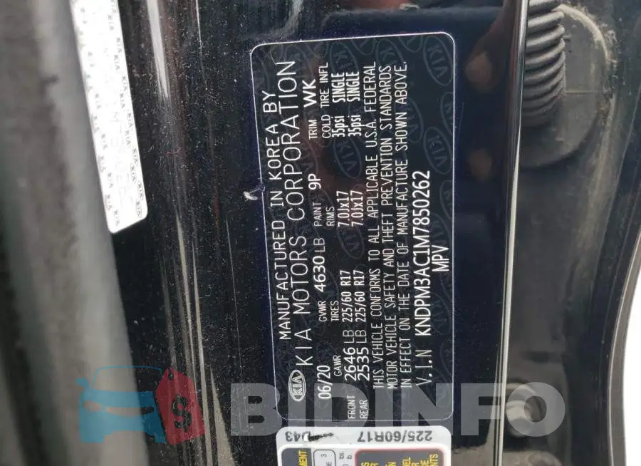 KNDPM3AC1M7850262 Photo# 13