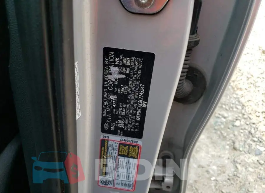 KNDPMCAC8L7745247 Photo# 13