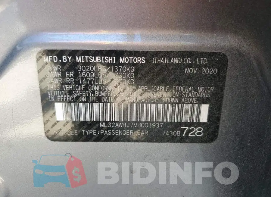 ML32AWHJ7MH001937 Photo# 12