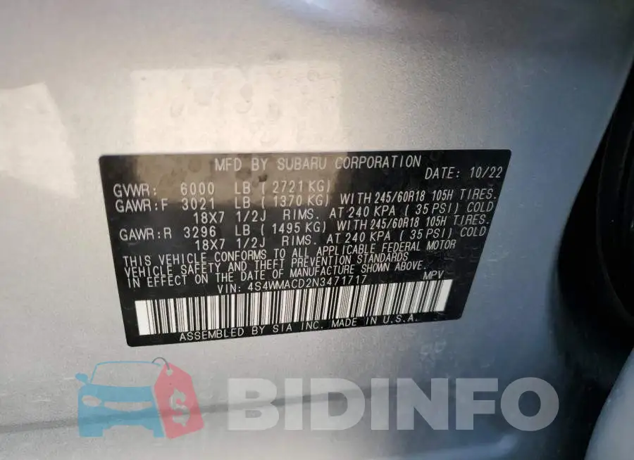 4S4WMACD2N3471717 Photo# 13