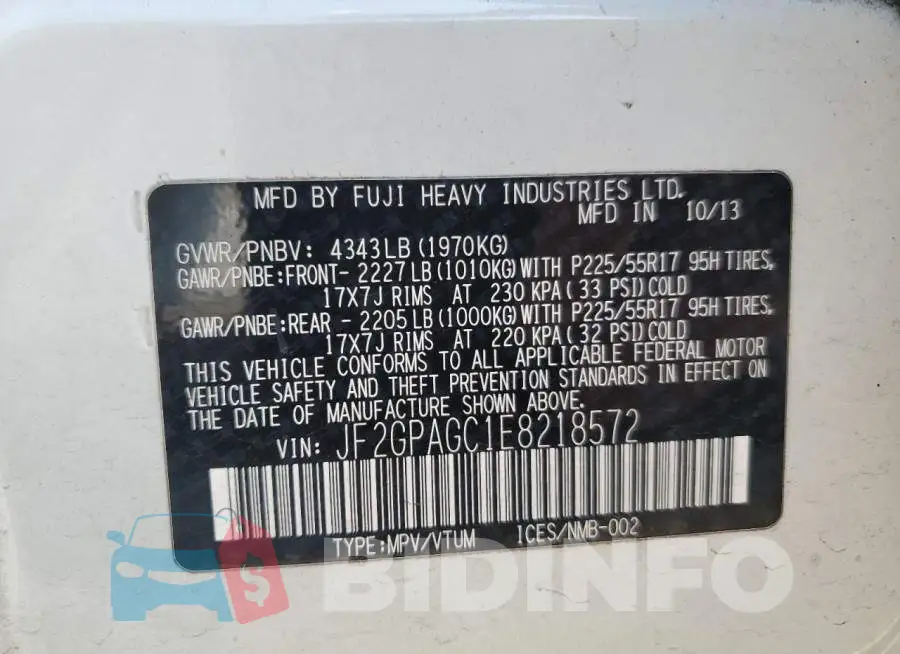 JF2GPAGC1E8218572 Photo# 12