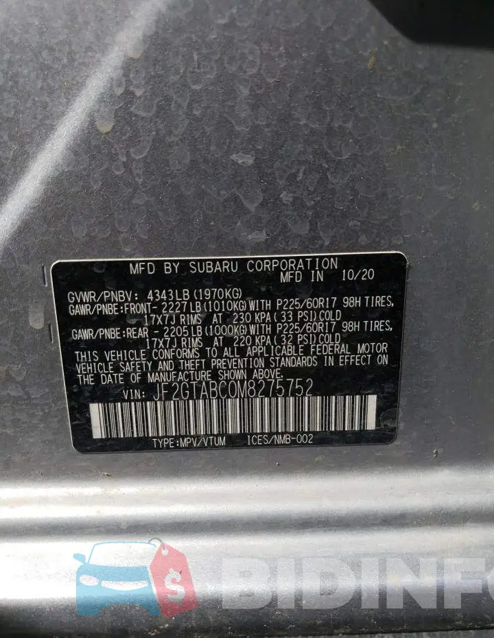 JF2GTABC0M8275752 Photo# 12