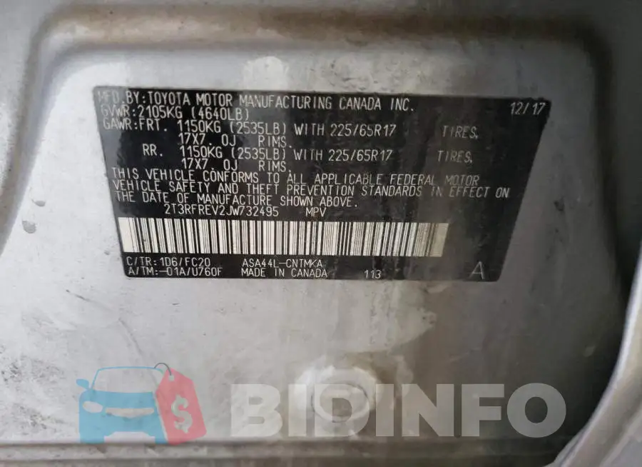 2T3RFREV2JW732495 Photo# 13