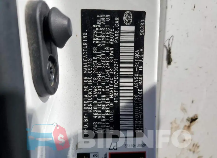 4T1BF1FK7EU739271 Photo# 12