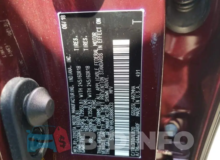 5TDJZRFH9JS888533 Photo# 13