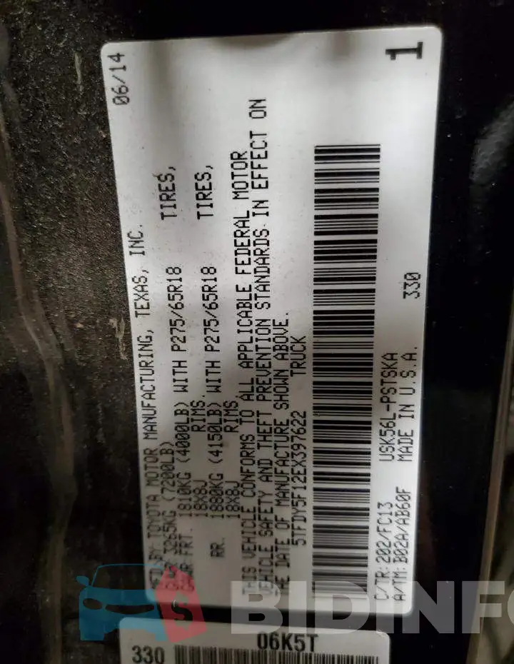5TFDY5F12EX397622 Photo# 12