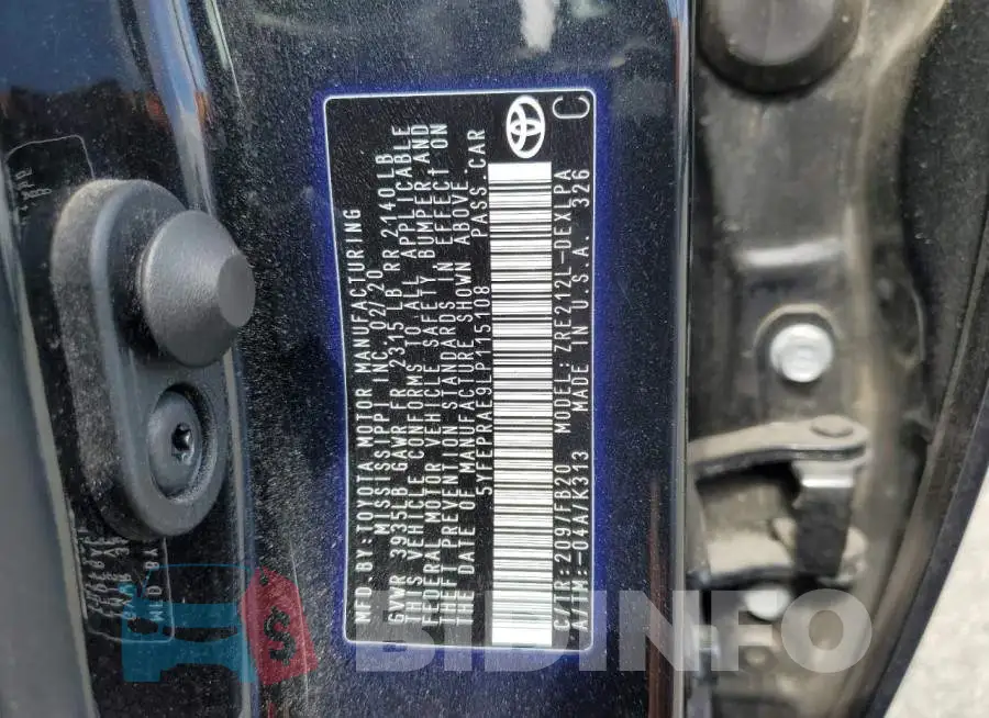 5YFEPRAE9LP115108 Photo# 12