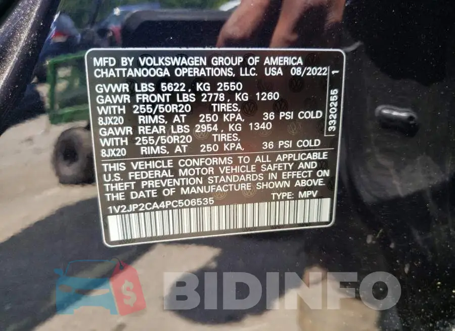 1V2JP2CA4PC506535 Photo# 12