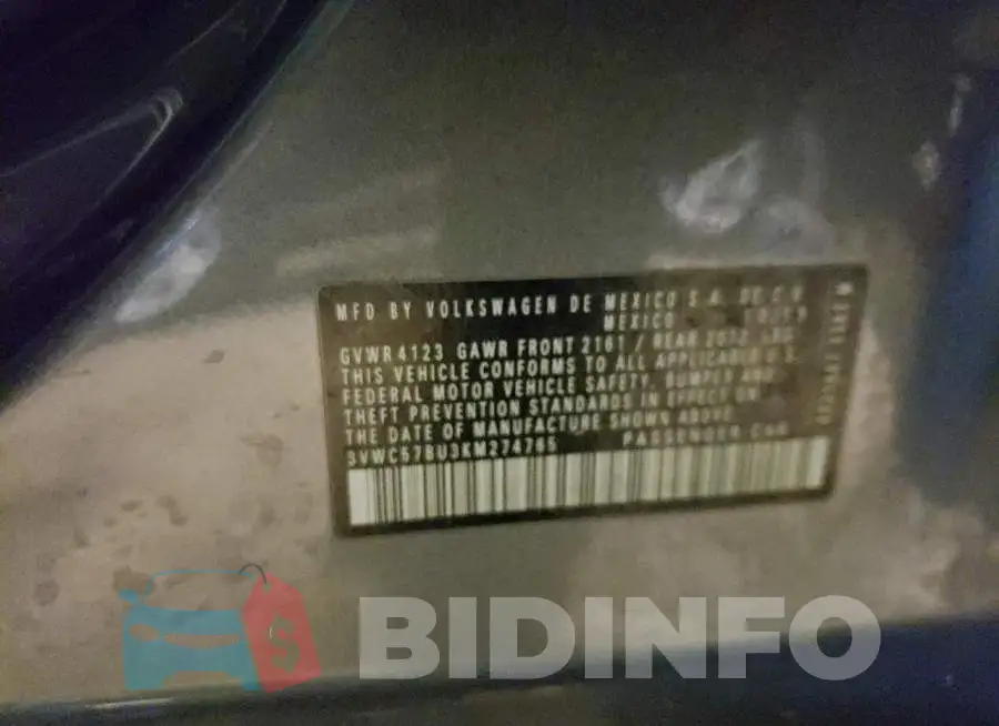 3VWC57BU3KM274765 Photo# 13