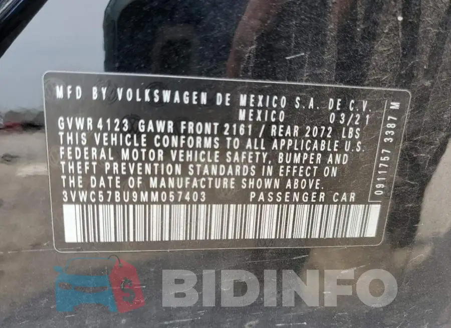 3VWC57BU9MM057403 Photo# 12