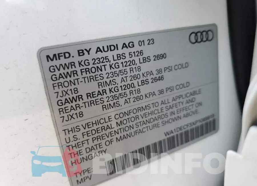 WA1DECF3XP1089919 Photo# 13