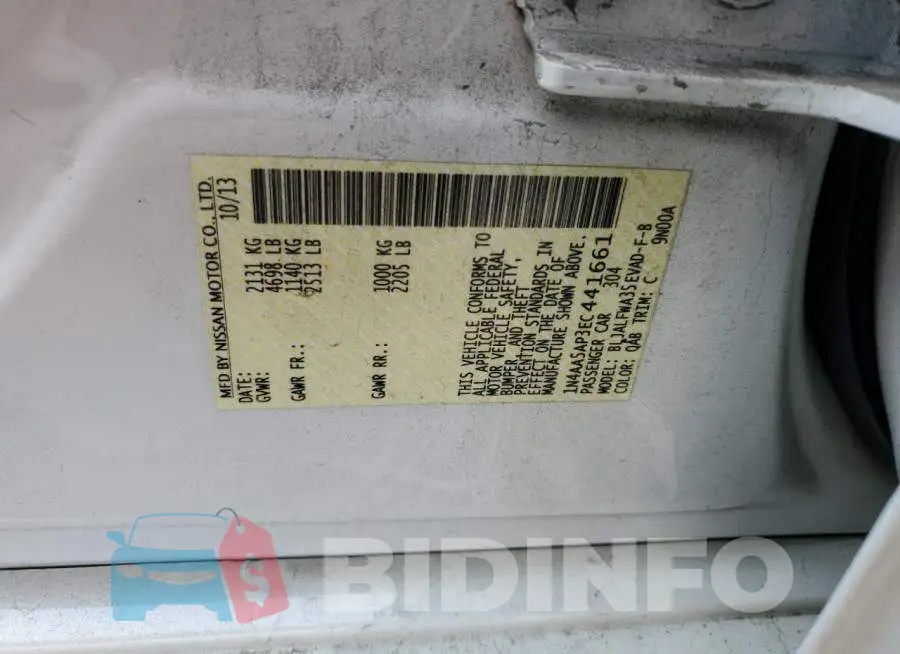 1N4AA5AP3EC441661 Photo# 12
