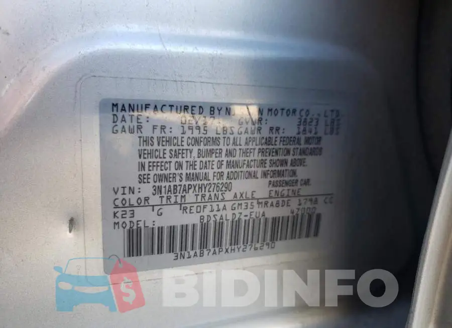 3N1AB7APXHY276290 Photo# 12