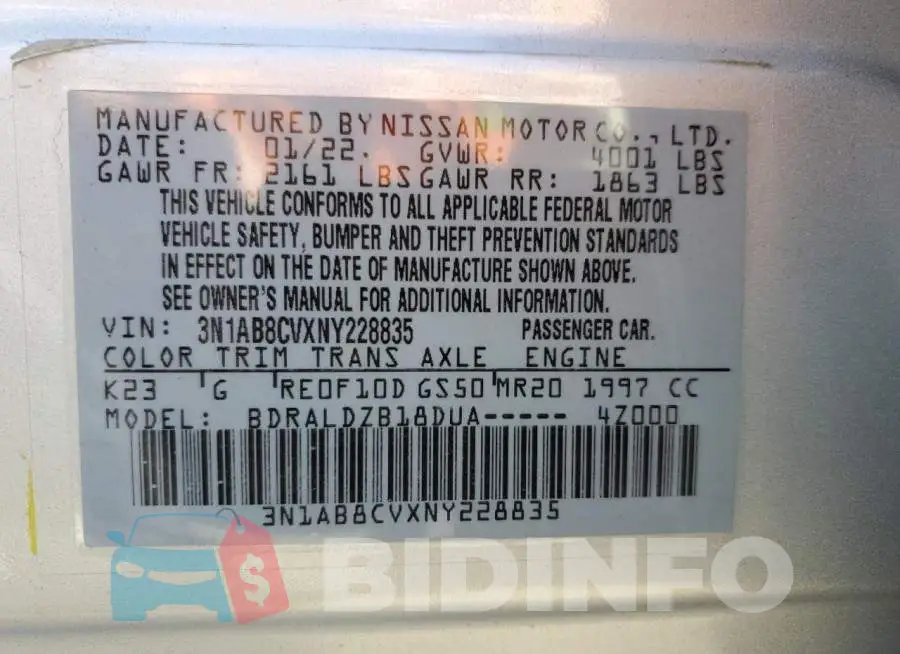 3N1AB8CVXNY228835 Photo# 12