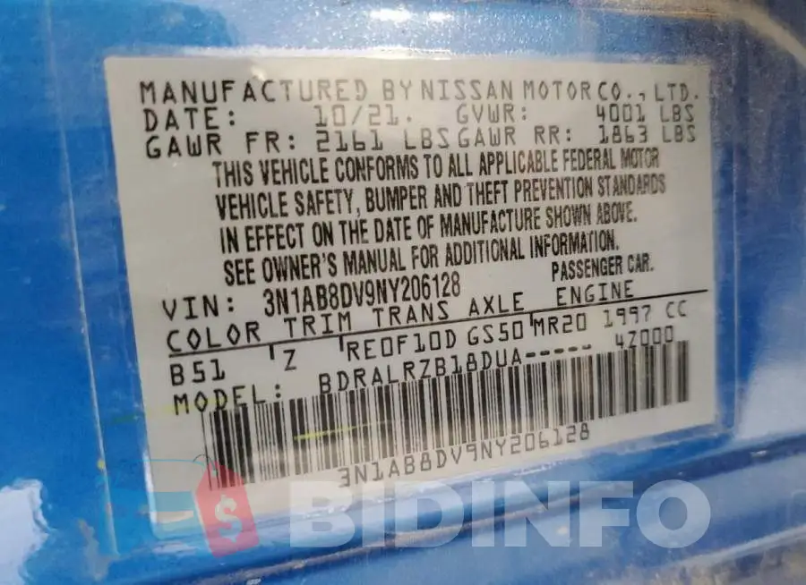 3N1AB8DV9NY206128 Photo# 12