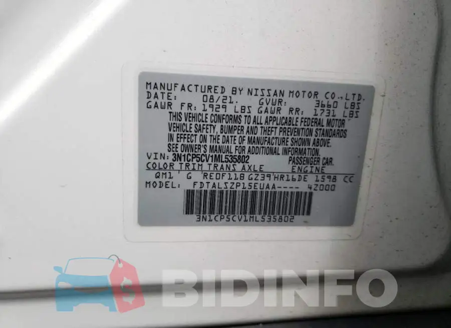 3N1CP5CV1ML535802 Photo# 13