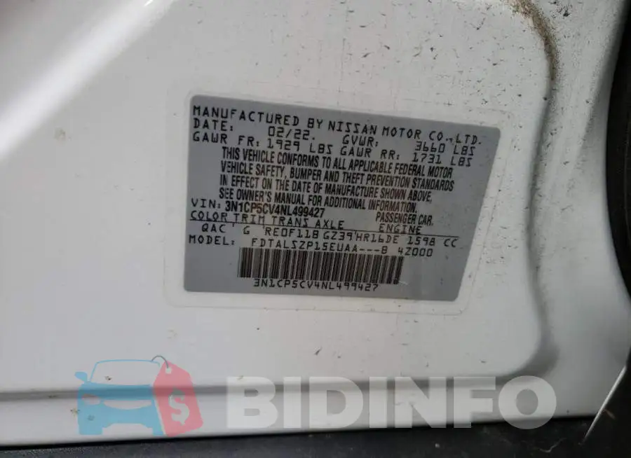 3N1CP5CV4NL499427 Photo# 13