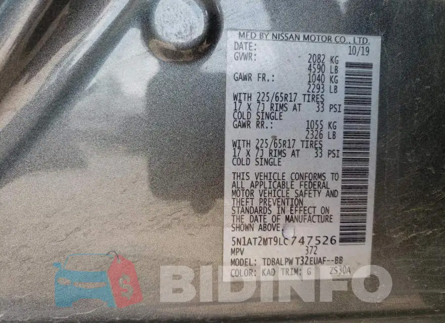 5N1AT2MT9LC747526 Photo# 12