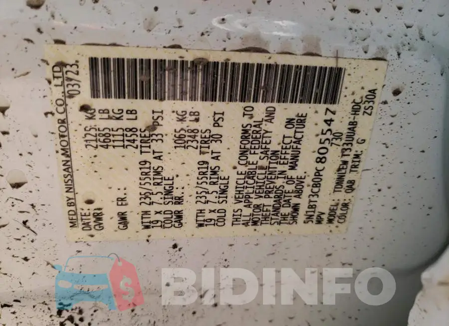 5N1BT3CB0PC805547 Photo# 13